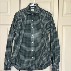 Culturata tailored fit Men's Green Checkered Shirt size Large